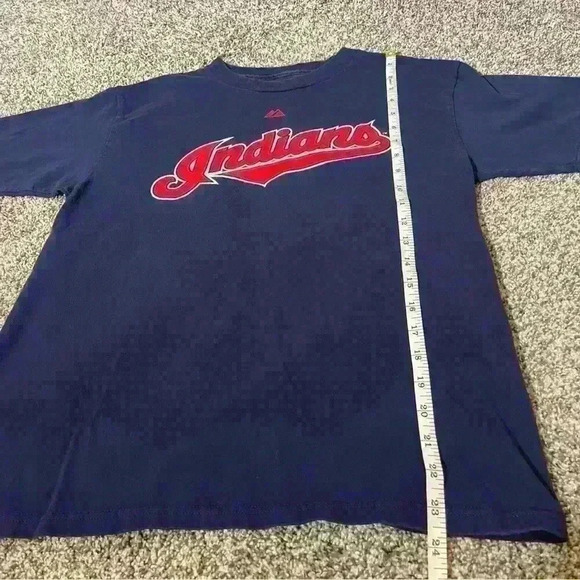 CLEVELAND INDIANS baseball Victor Martinez #41 youth Large T shirt  Jersey 2008 - Picture 3 of 10